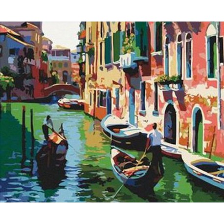 Венеция Раскраска по номерам акриловыми красками на холсте Iteso