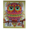 Раскладка Сова с выразительными глазами Алмазная вышивка мозаика 5D 5DZX014