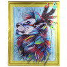 Раскладка Грива льва Алмазная вышивка мозаика 5D 5DZX027
