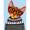  Кот в свитере Раскраска по номерам на холсте Живопись по номерам A313
