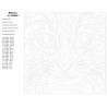 Раскладка Кошка Люся Раскраска по номерам на холсте Живопись по номерам A396