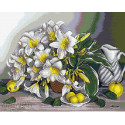  Натюрморт с лилиями Алмазная мозаика вышивка Паутинка М-264
