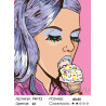 Количество цветов и сложность Вкусное мороженое Раскраска по номерам на холсте Живопись по номерам PA112