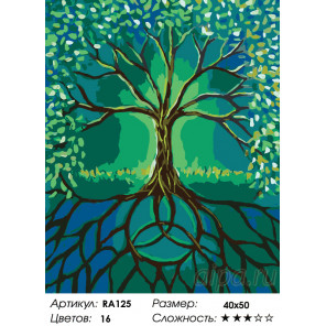  Дерево мира Раскраска по номерам на холсте Живопись по номерам RA125