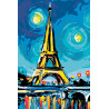  Красочный вечер в Париже Раскраска по номерам на холсте Живопись по номерам RA150
