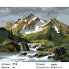 Количество цветов и сложность Альпийские склоны Раскраска по номерам на холсте Живопись по номерам PP14