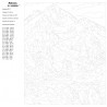 Раскладка Снежные вершины Раскраска по номерам на холсте Живопись по номерам PP15