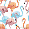  Цветные фламинго Раскраска по номерам на холсте Живопись по номерам RA166