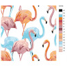 Схема Цветные фламинго Раскраска по номерам на холсте Живопись по номерам RA166
