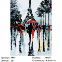 Количество цветов и сложность Парочки Парижа Раскраска по номерам на холсте Живопись по номерам FR11