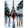  Парочки Парижа Раскраска по номерам на холсте Живопись по номерам FR11