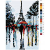 Схема Парочки Парижа Раскраска по номерам на холсте Живопись по номерам FR11
