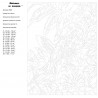 Раскладка Колибри и цветы Раскраска по номерам на холсте Живопись по номерам KRYM-AN02