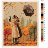 Схема Осенние объятия Раскраска по номерам на холсте Живопись по номерам RO26