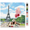 Схема Лето в Париже Раскраска по номерам на холсте Живопись по номерам RO64