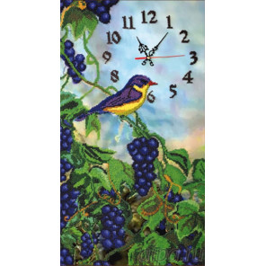  Часы с виноградом Набор для вышивания КВ712