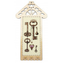 Ключики Набор для вышивания с рамкой Марья Искусница