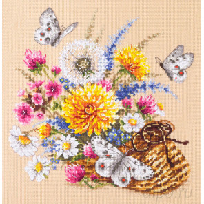 Луговые цветы Набор для вышивания Чудесная игла 40-81