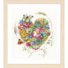 В рамке A heart of flowers Набор для вышивания LanArte PN-0169960
