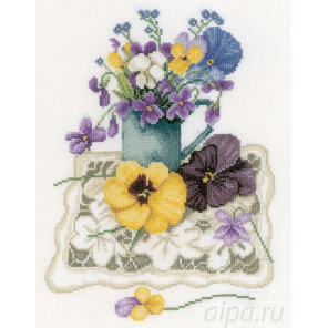  Violets Набор для вышивания LanArte PN-0170951