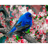  Птица в саду Раскраска картина по номерам на холсте ZX 21364
