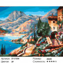 Красоты Средиземноморья Раскраска картина по номерам на холсте