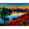  Снежная гора Раскраска картина по номерам на холсте ZX 21257