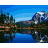  Зеркальное озеро Раскраска картина по номерам на холсте ZX 21283