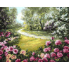  Розы у дороги Раскраска картина по номерам на холсте ZX 10029