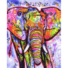  Красочный слон Раскраска картина по номерам на холсте GX26951