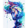  Конь с бабочками Раскраска картина по номерам на холсте GX27015