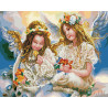 Девочки-ангелы Алмазная картина-раскраска