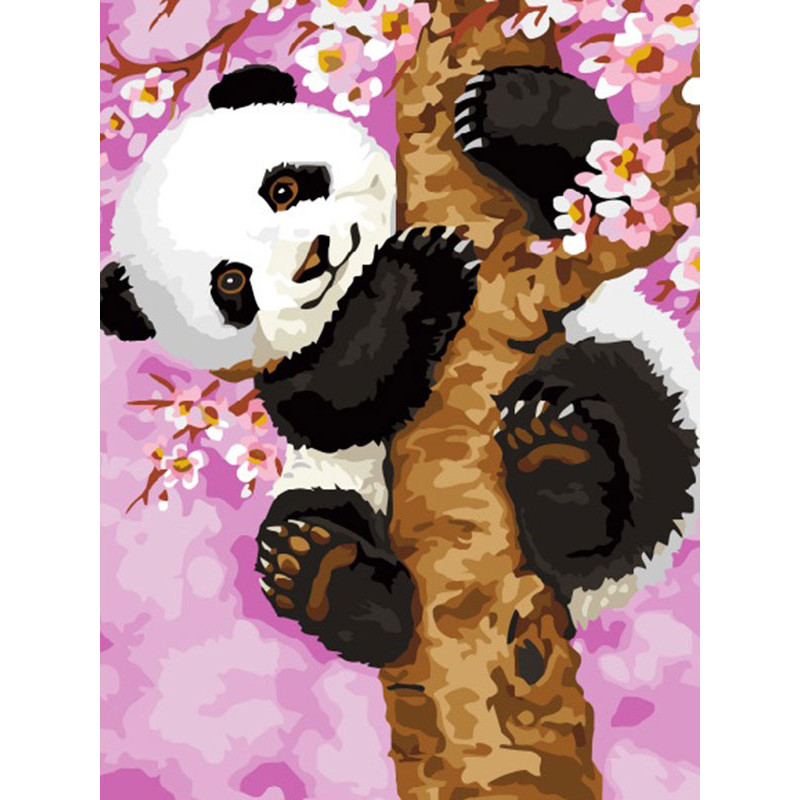 EX5695 Панда на дереве Раскраска картина по номерам на холсте Paintboy  недорого купить в интернет магазине в Москве и СПб, цена, отзывы, фото