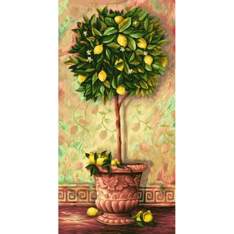 Лимонное дерево Раскраска по номерам акриловыми красками Schipper (Германия)