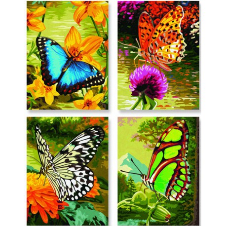 Бабочки Раскраски по номерам акриловыми красками Schipper (Германия)