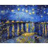  Звездная ночь Ван Гога Раскраска картина по номерам на холсте G323