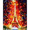 Праздничная Эйфелева башня Раскраска картина по номерам на холсте G186