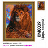  Царь зверей Алмазная вышивка мозаика 3D Molly KM0039