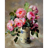  Розовый букет из сада Раскраска картина по номерам на холсте Molly KH0233