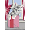  Котенок Раскраска по номерам на холсте Molly KH0254