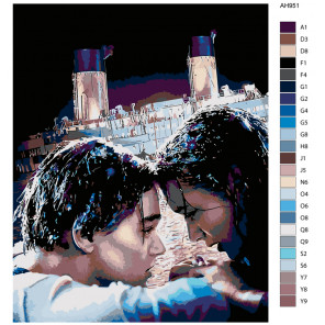 Количество цветов и сложность Последняя встреча Раскраска по номерам на холсте Живопись по номерам ARTH-AH95V