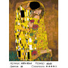 Количество цветов и сложность Золотой поцелуй Раскраска по номерам на холсте Живопись по номерам ARTH-Klimt