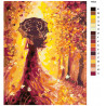 Раскладка Волшебница осень Раскраска по номерам на холсте Живопись по номерам KTMK-49820