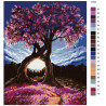 Раскладка Дерево влюбленных Раскраска по номерам на холсте Живопись по номерам KTMK-27223