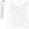 Схема Радужный портрет кота Раскраска по номерам на холсте Живопись по номерам Z-A188