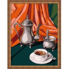 Кофейный натюрморт 30х40 Раскраска по номерам акриловыми красками на холсте Hobbart