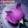  Сиреневая роза Алмазная вышивка мозаика АЖ-0016