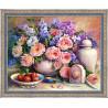В рамке Розовый натюрморт Алмазная вышивка мозаика АЖ-1374