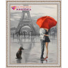 В рамке Парижская романтика Алмазная вышивка мозаика АЖ-1409