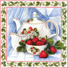  Чай с клубникой Алмазная вышивка мозаика АЖ-1442